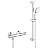 Grohe Precision Flow zestaw prysznicowy ścienny termostatyczny chrom 34841000