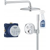 Grohe Precision Smartcontrol zestaw prysznicowy podtynkowy termostatyczny z deszczownicą chrom 34878000 + środek czyszczący GrohClean GRATIS