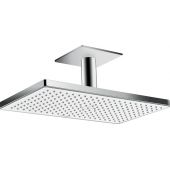 Hansgrohe Rainmaker Select deszczownica 46,6x27 cm z ramieniem sufitowym biały/chrom 24002400