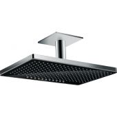 Hansgrohe Rainmaker Select deszczownica 46,6x30 cm z ramieniem sufitowym czarny/chrom 24004600