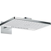 Hansgrohe Rainmaker Select EcoSmart deszczownica 46,6x30 cm z ramieniem prysznicowym biały/chrom 24015400