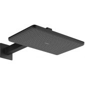 Hansgrohe Raindance Alive Q EcoSmart deszczownica z ramieniem 34,3x21,4 cm prostokątna czarny mat 24551670