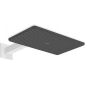 Hansgrohe Raindance Alive Q EcoSmart deszczownica z ramieniem 34,3x21,4 cm prostokątna biały mat 24551700