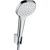 Hansgrohe Croma Select E zestaw prysznicowy ścienny biały/chrom 26424400