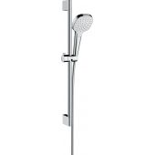 Hansgrohe Croma Select E zestaw prysznicowy ścienny biały/chrom 26584400