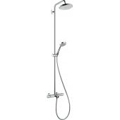 Hansgrohe Croma 220 Showerpipe zestaw prysznicowy ścienny termostatyczny chrom 27223000