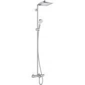 Hansgrohe Crometta E Showerpipe zestaw prysznicowy ścienny termostatyczny chrom 27298000