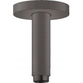 Hansgrohe ramię prysznicowe 10 cm sufitowe czarny chrom szczotkowany 27393340