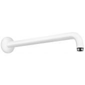 Hansgrohe ramię prysznicowe 38,9 cm ścienne biały mat 27413700