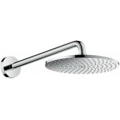 Hansgrohe Raindance S PowderRain deszczownica 24 cm okrągła 240 1jet P z ramieniem ściennym chrom 27607000