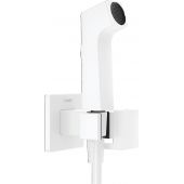 Hansgrohe Bidette bateria bidetowa z zestawem prysznicowym podtynkowa biały mat 29233700