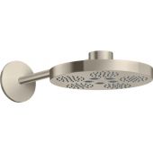 Axor One deszczownica 28 cm okrągła z ramieniem ściennym nikiel szczotkowany 48492820