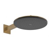 Hansgrohe Raindance Alive S deszczownica z ramieniem 30x30 cm okrągła brąz szczotkowany 24540140