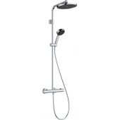 Hansgrohe Activera S zestaw prysznicowy ścienny termostatyczny z deszczownicą chrom 28078000