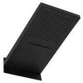 Kronenbach Spa deszczownica 50x25 cm prostokątna czarny mat KBMBBPRBOR250-2-BL