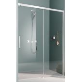 Kermi Nica NI L2R drzwi prysznicowe 120 cm wnękowe prawe srebrny połysk/szkło przezroczyste NIL2R12020VPK