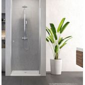 New Trendy Superia drzwi prysznicowe 90 cm wnękowe chrom/szkło przezroczyste D-0331A