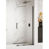 New Trendy Smart Black ścianka prysznicowa 140 cm Walk-In czarny półmat/szkło przezroczyste EXK-4195