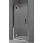 Novellini Modus G drzwi prysznicowe 85 cm wnękowe lewe chrom/szkło przezroczyste MODUSG85S-1K