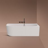 Oltens Hamnes wanna narożna 160x75 cm prawa biała 11008000