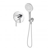 Oltens Molle zestaw bateria prysznicowa podtynkowa ze słuchawką 3-funkcyjną Luva EasyClick chrom 36032100