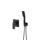 Oltens Hadsel zestaw bateria prysznicowa podtynkowa ze słuchawką 1-funkcyjną Tinde czarny mat 36048300
