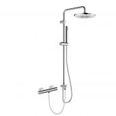 Oltens Hamnes zestaw prysznicowy z baterią prysznicową ścienną chrom 36051100