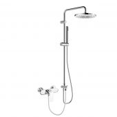 Oltens Vernal zestaw prysznicowy z baterią prysznicową ścienną chrom 36053100