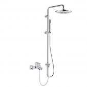 Oltens Hadsel zestaw prysznicowy z baterią wannowo-prysznicową ścienną chrom 36054100