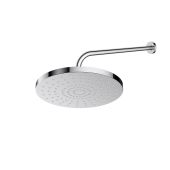 Oltens Pluva Lagan deszczownica 25 cm okrągła z ramieniem ściennym chrom 36093100