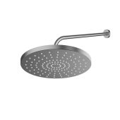 Oltens Alvo Lagan deszczownica 30 cm okrągła z ramieniem ściennym grafit 36094400