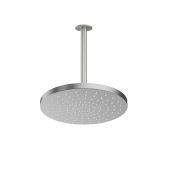 Oltens Pluva Aera deszczownica 25 cm okrągła z ramieniem sufitowym nikiel 36095910