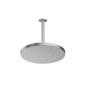 Oltens Pluva Aera deszczownica 25 cm okrągła z ramieniem sufitowym nikiel 36097910