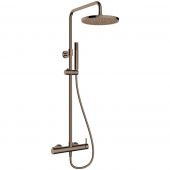 Oltens Molle zestaw prysznicowy ścienny z deszczownicą miedź szczotkowana 36504610