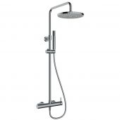 Oltens Molle zestaw prysznicowy ścienny z deszczownicą nikiel 36504910