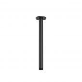 Oltens Aera ramię prysznicowe sufitowe 25 cm czarny mat 39404300