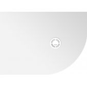 Polysan Flexia brodzik 110x80 cm półokrągły lewy biały 91261