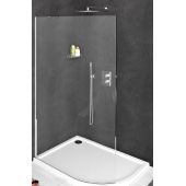 Polysan Modular Shower Walk-In ścianka prysznicowa 110,7 cm chrom/szkło przezroczyste MS1-120-C