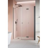 Radaway NES 6 Brushed GunMetal DWS B drzwi prysznicowe 75 cm składane gunmetal szczotkowany/szkło przezroczyste 10044750-92-01R
