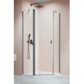 Radaway NES 6 Brushed GunMetal PTJ drzwi prysznicowe 59,6 cm uchylne gunmetal szczotkowany/szkło przezroczyste 10052000-92-01R