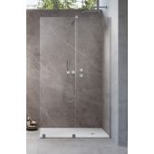 Radaway Furo Walk-In drzwi prysznicowe 53,8 cm rozsuwane nikiel szczotkowany/szkło przezroczyste 10106538-91-01R
