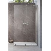 Radaway Furo SL Brushed Nickel Walk-in drzwi prysznicowe 58,8 cm rozsuwane nikiel szczotkowany/szkło przezroczyste 10306588-91-01R
