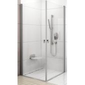 Ravak Chrome CRV1-90 drzwi prysznicowe 90 cm częściowe 1/2 polerowane aluminium/szkło przezroczyste 1QV70C01Z1