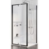 Ravak Pivot PPS-90 ścianka prysznicowa 100 cm stała czarny mat/szkło przezroczyste 90GA0300Z1