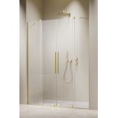 Radaway Furo Brushed Light Gold DWD drzwi prysznicowe 41,3 cm rozsuwane jasny złoty szczotkowany/szkło przezroczyste 10108413-98-01