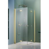 Radaway Nes Brushed Light Gold KDD B drzwi prysznicowe 100 cm składane jasny złoty szczotkowany/szkło przezroczyste 10024100-98-01L