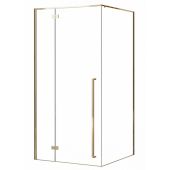 Rea Fargo Gold kabina prysznicowa 90x90 cm kwadratowa złoty/szkło przezroczyste REA-K4903