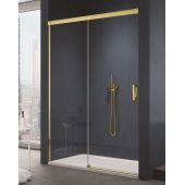 SanSwiss Cadura drzwi prysznicowe 110 cm lewe złoty połysk/szkło przezroczyste CAS2G1101207