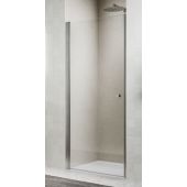 Ronal Solino drzwi prysznicowe 90 cm uchylne nikiel szczotkowany/szkło przezroczyste SOL109002507