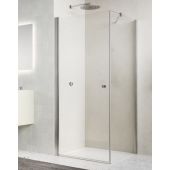 Ronal Solino ścianka prysznicowa 90 cm boczna nikiel szczotkowany/szkło przezroczyste SOLT109002507